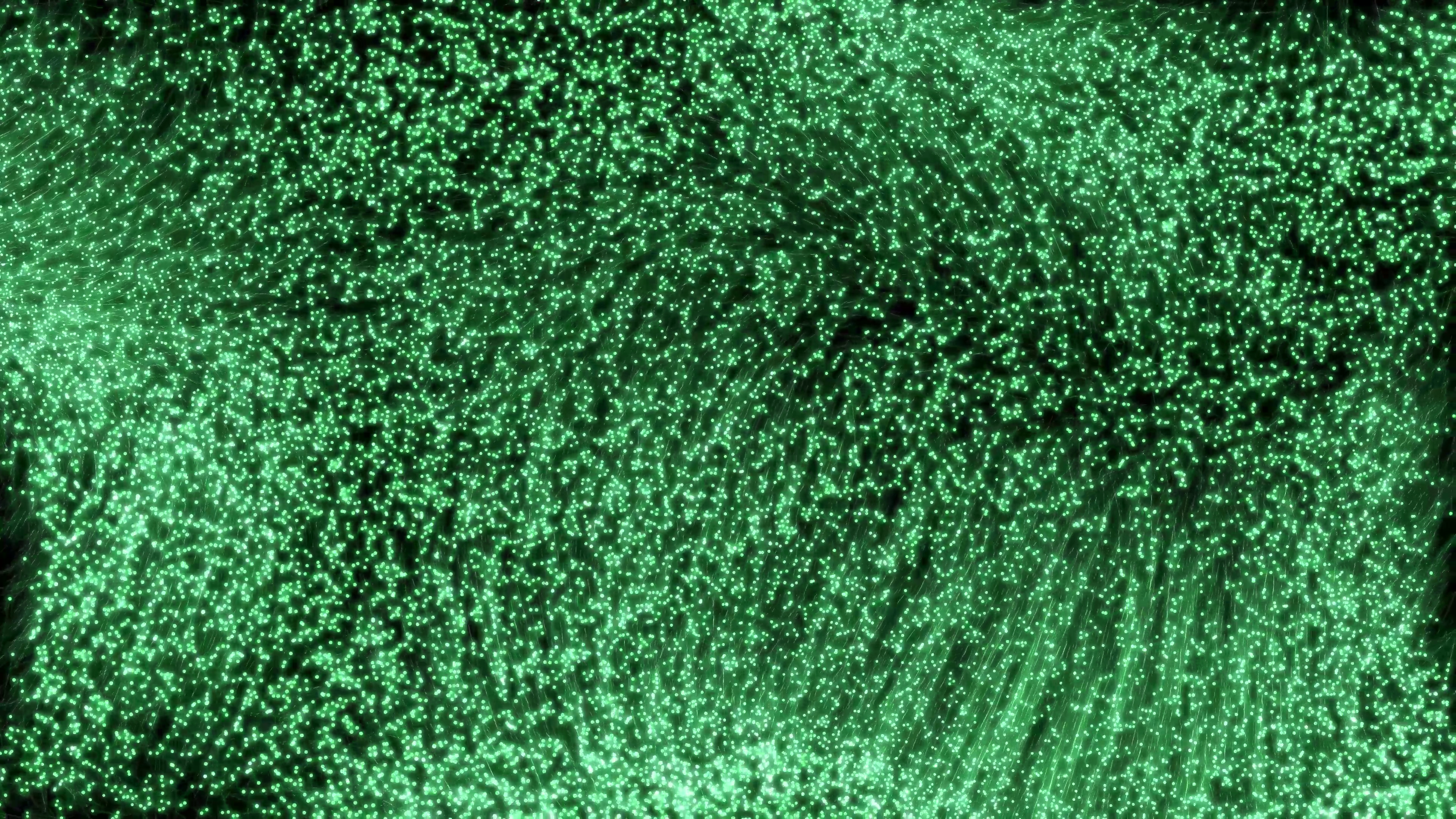 4K Glowing Green Particles Motion Background || VFX Free To Use 4K Screensaver || Free Download