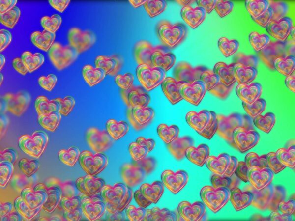 4K Colorful Hearts Screensaver || FREE DOWNLOAD || Valentine’s Day Motion Background