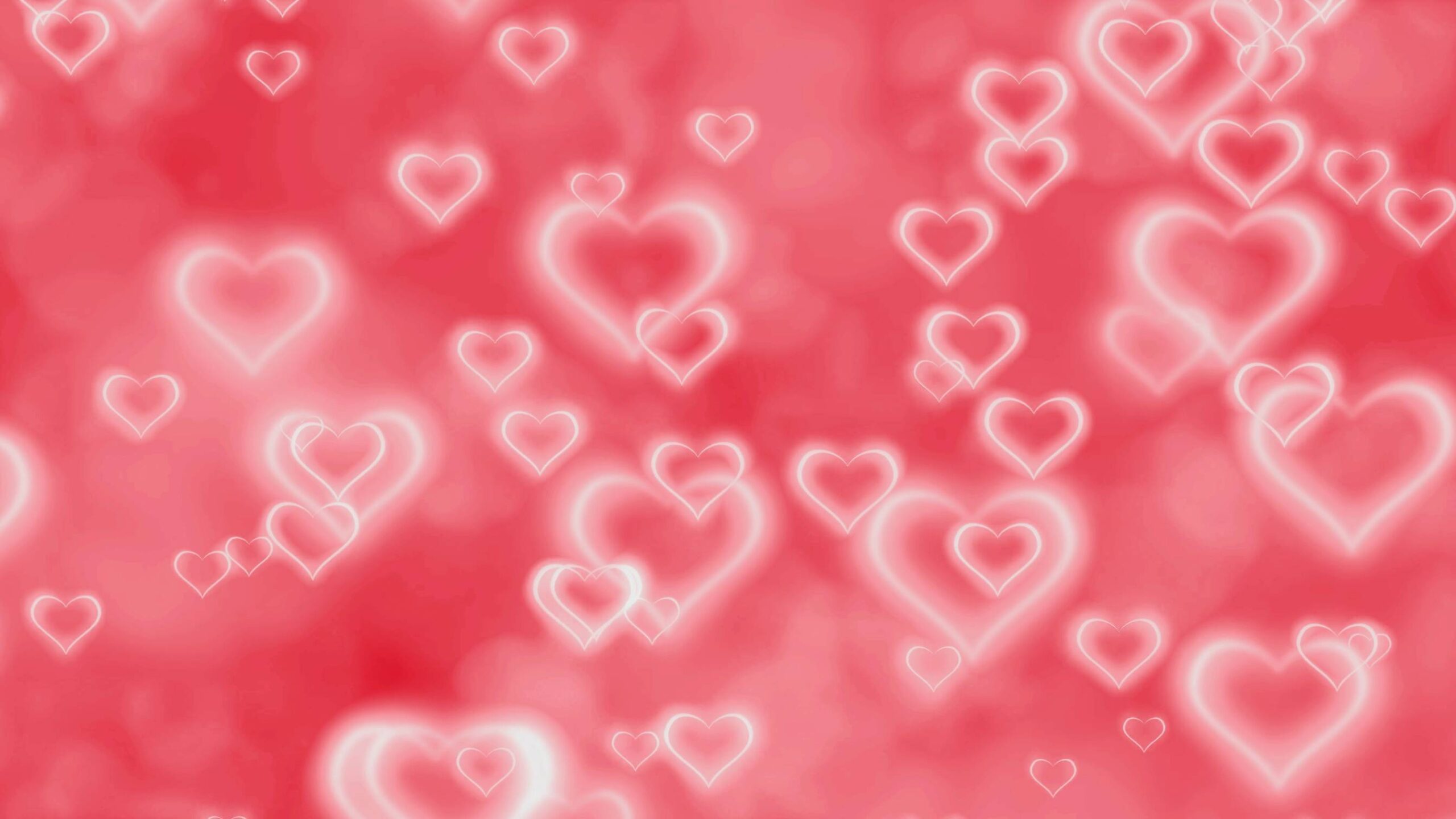 Glowing Hearts Valentine’s Day Screensaver || FREE DOWNLOAD || 4K Motion Background