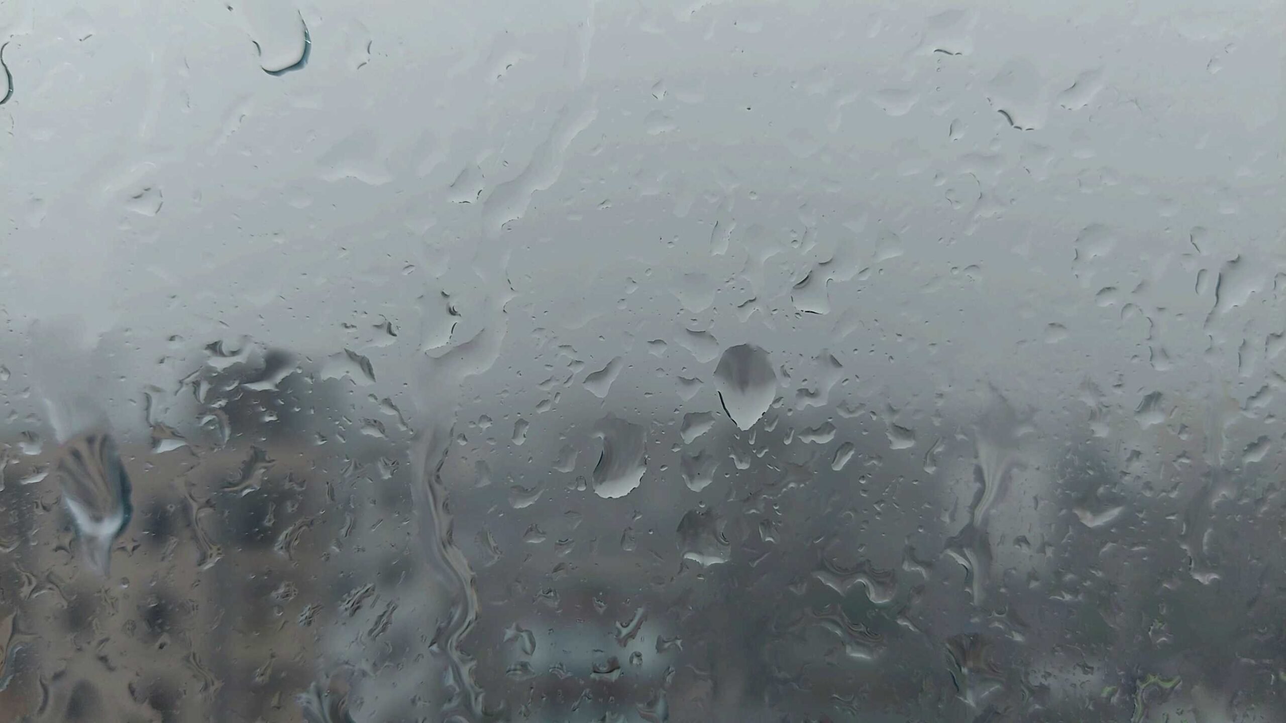 4K Rain on Window Pane Screensaver With Sound || Background Free Download || Rain Sounds White Noise
