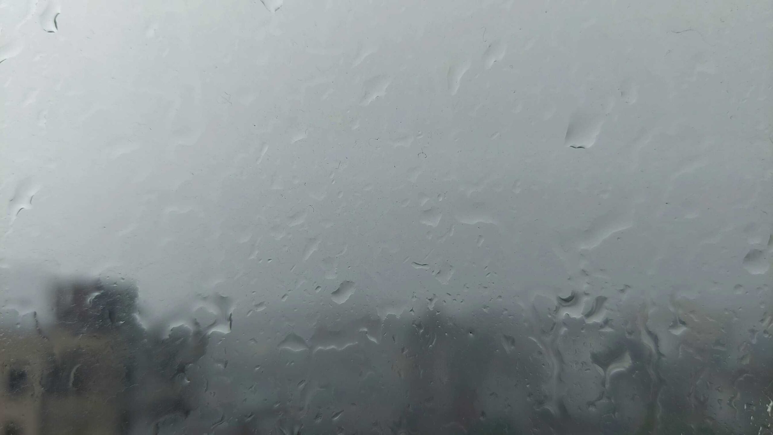 4K Rain on Window Glass Screensaver With Sound || Background Free Download || Rain Sound White Noise