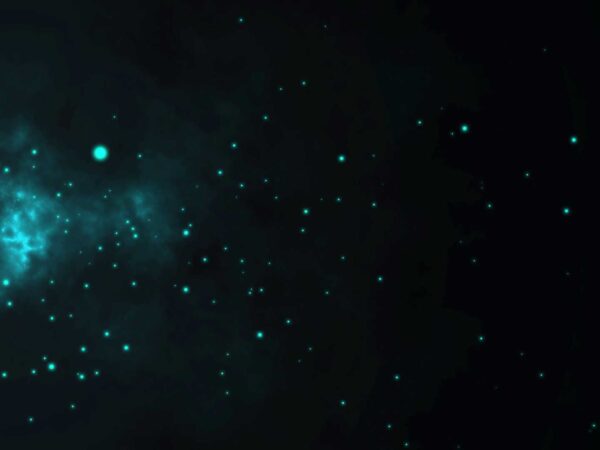 4K Glowing Cyan Particles Motion Background || VFX Free To Use Screensaver || Free Download