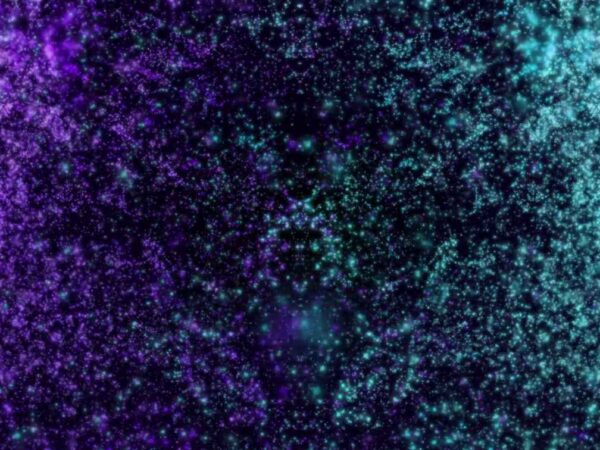 4K Glowing Purple & Cyan Particles Looped Motion Background || VFX Free To Use 4K Screensaver