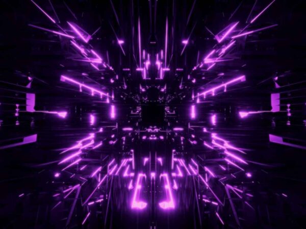 4K Futuristic Purple Tunnel Motion Background || Free To Use Video || VFX 4K Screensaver