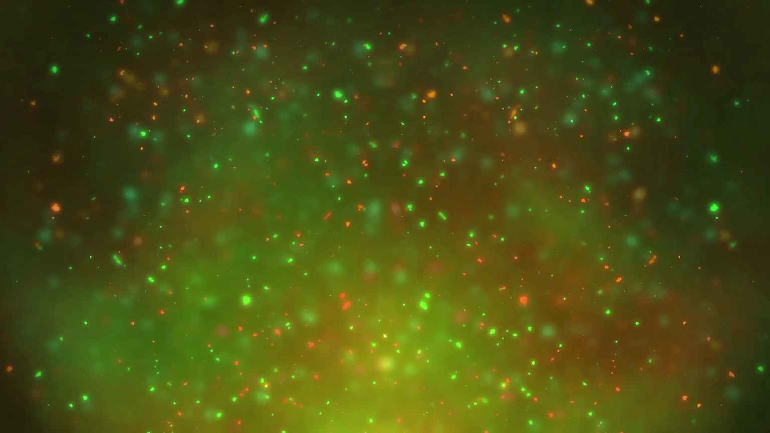 4K Glowing Green & Orange Particles Motion Background || VFX Free 4K Screensaver || Free Download