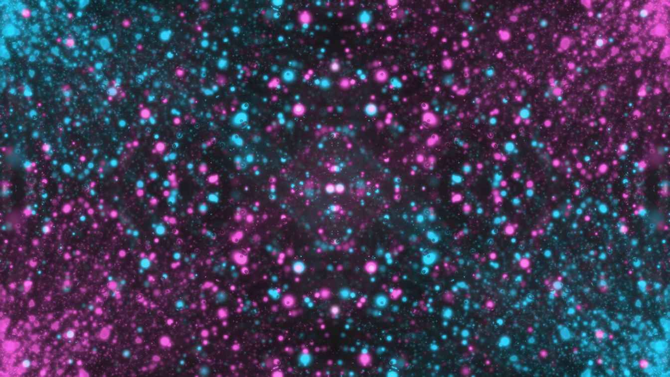 4K Cyan & Pink Particles Screensaver || UHD Free To Use Motion Background